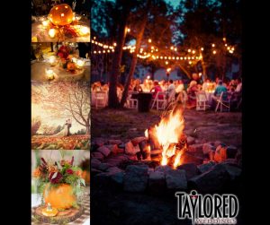 fall, autumn, orange, red, yellow, leaves, falling leaves, pumpkin, centerpiece, color scheme, invitations, aisle runner, scarves, blankets, cold weather, outdoor wedding, guests, love, bride, groom,